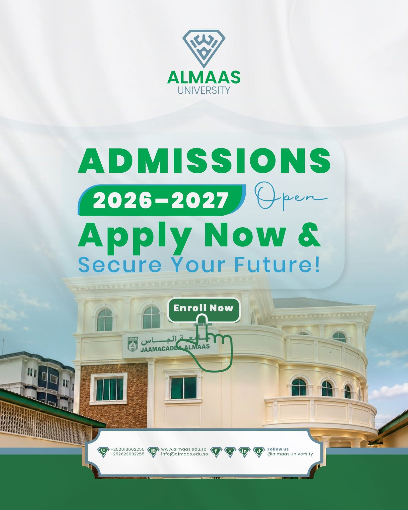 Admissions Open at Almaas University
