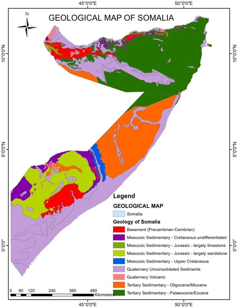 Geological Map of Somalia — Almaas University Research
